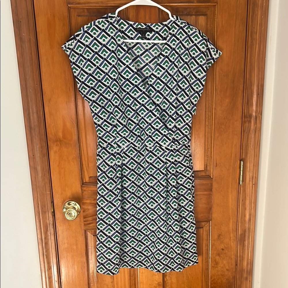 Banana Republic Print Wrap Dress